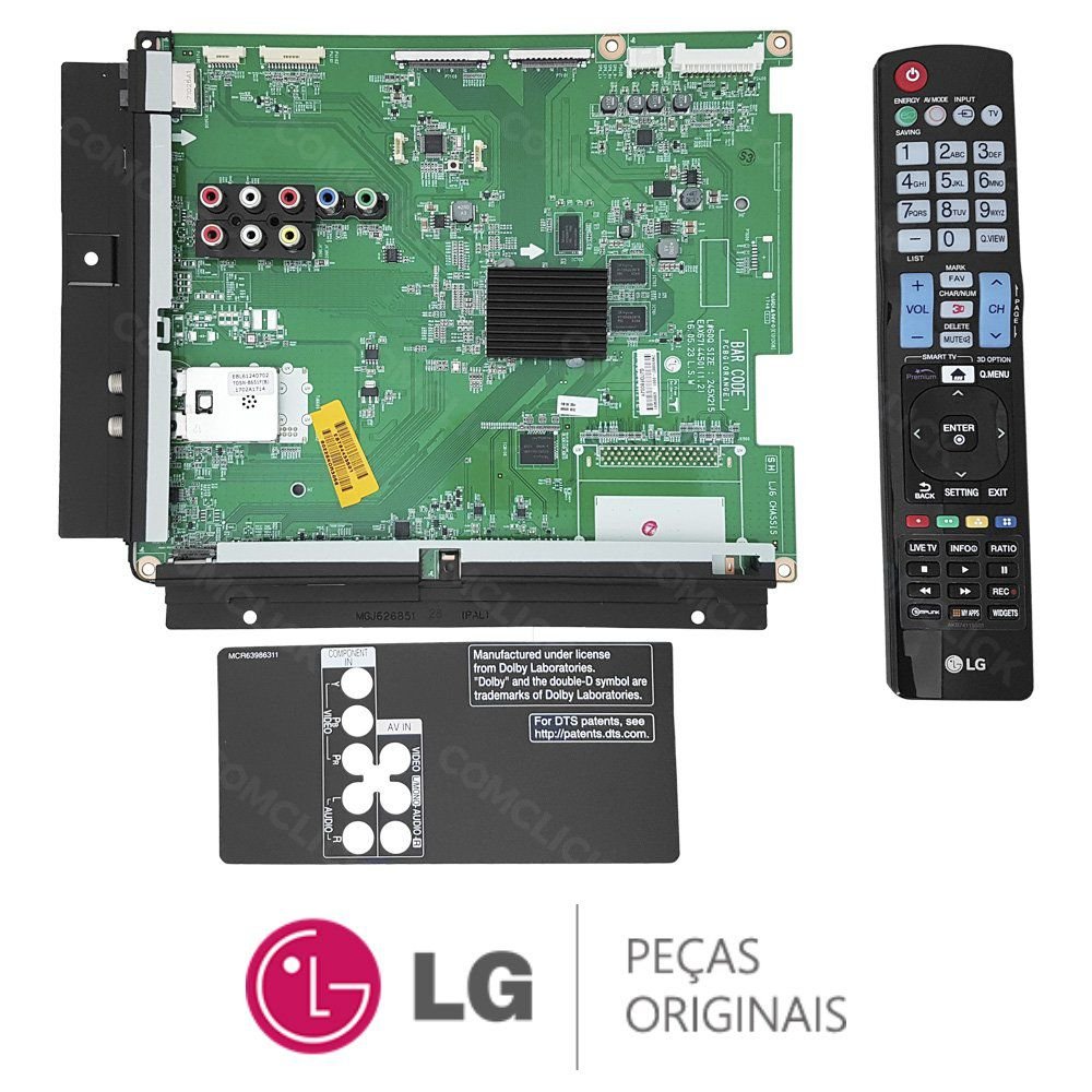 Kit de Reparo Principal de Aparelho Receptor TV LG 32LV5500, 42LV5500, 47LV5500, 55LV5500