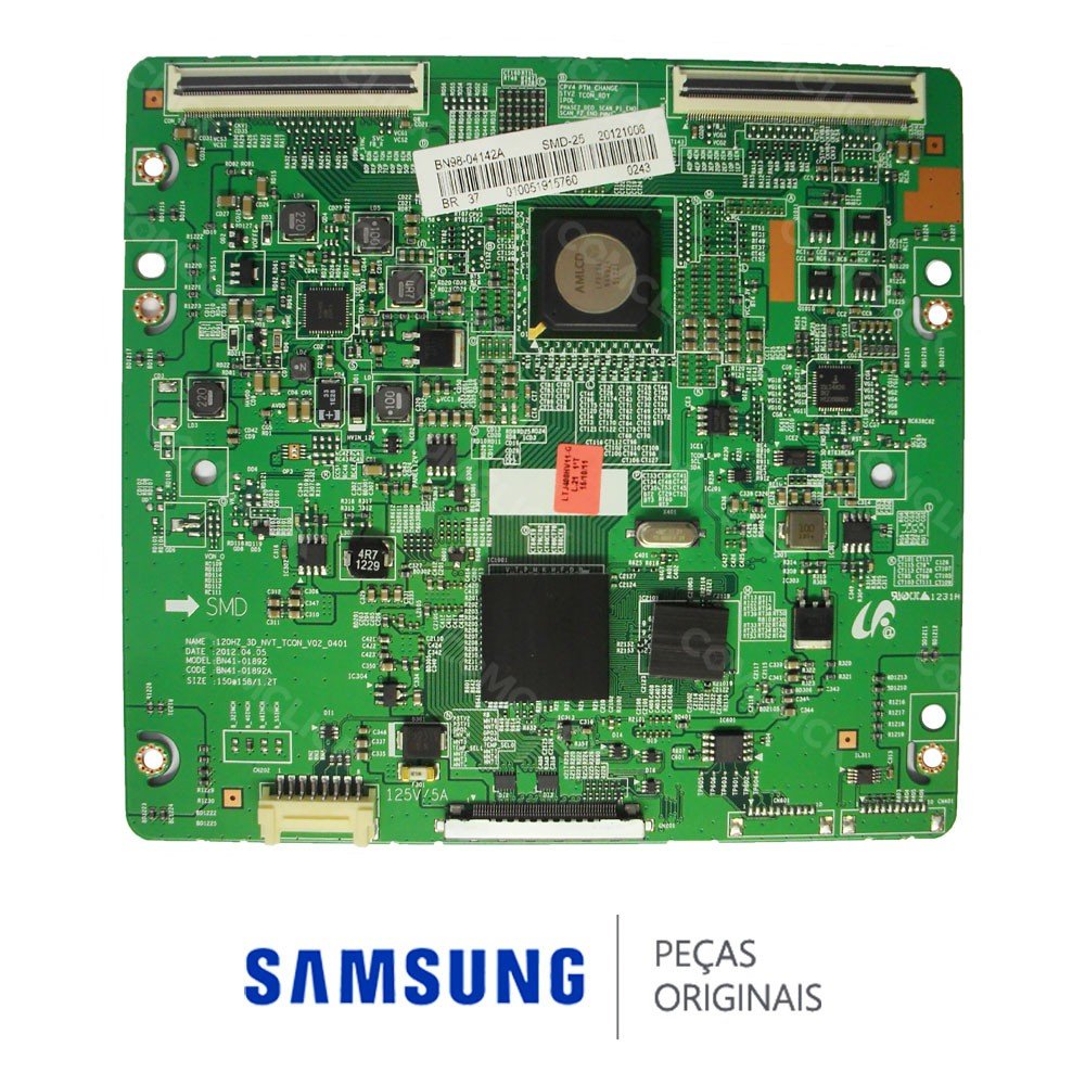 PCI T-CON 120HZ_3D_NVT_TCON_V02_0401 para TV Samsung UN40EH6030G