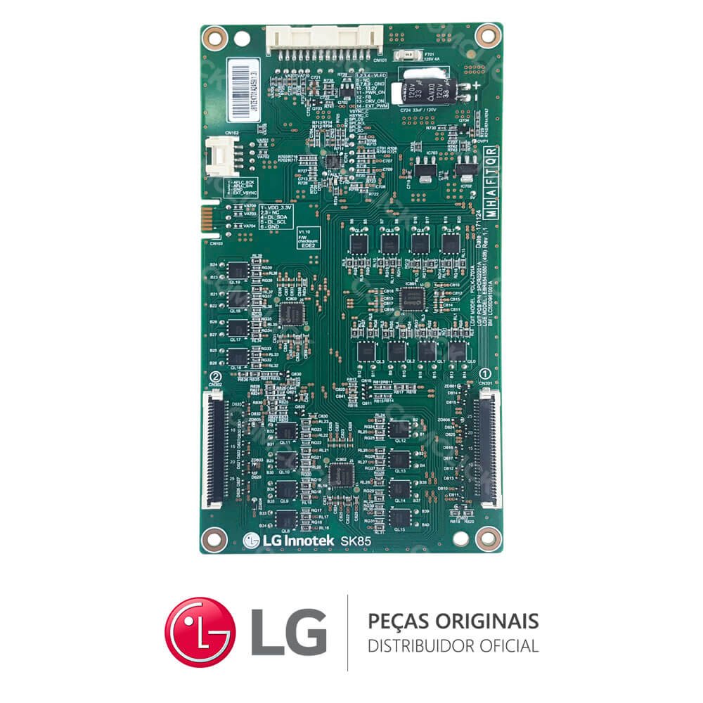 Placa Controladora dos Leds / Led Driver LC55D961001A EBR85415501 TV LG 55SK8500PSA