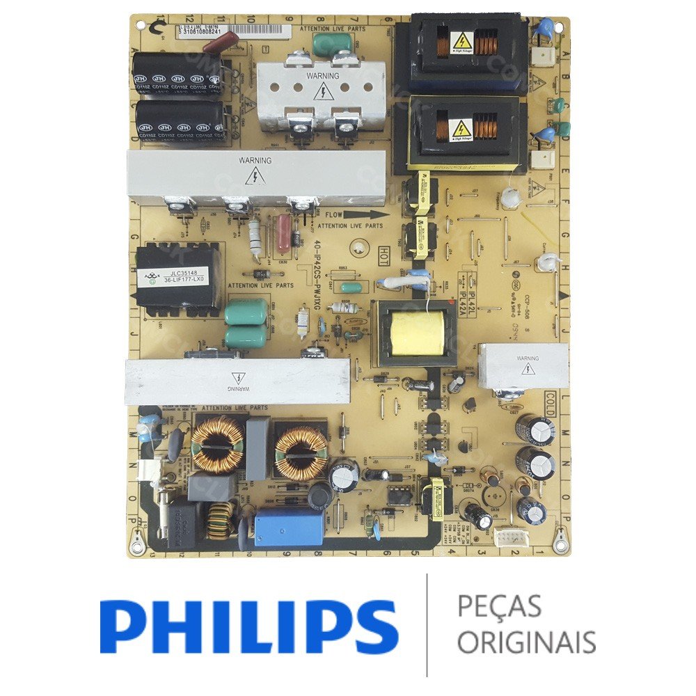 Placa Fonte 40-IP42CS-PWJ1XG / 996510032168 TV Philips 42PFL3604 42PFL5604 (Seminovo)
