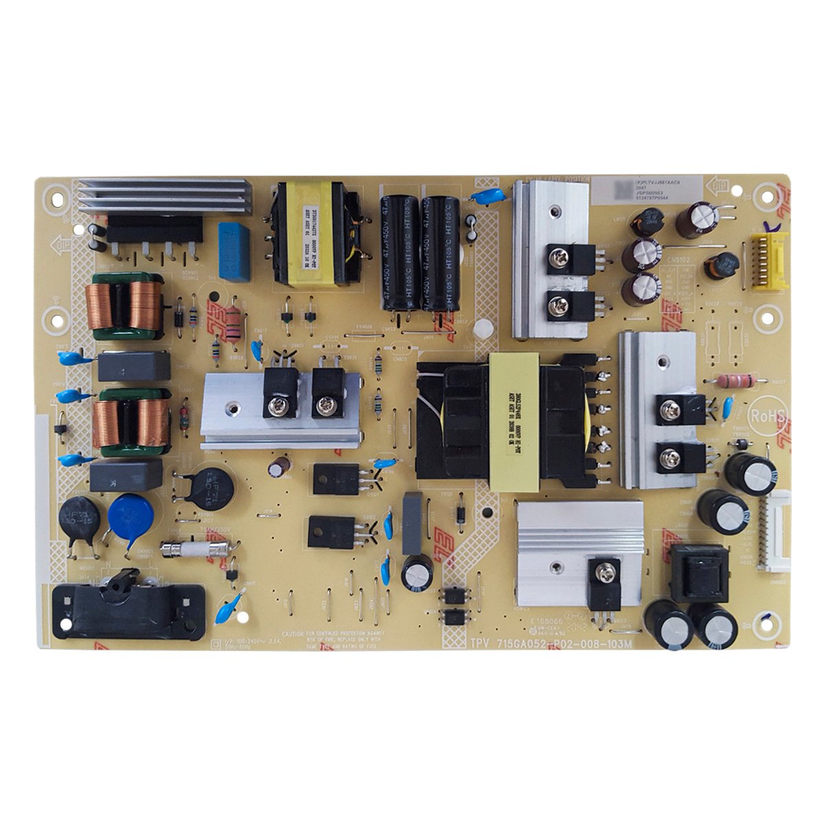 Placa Fonte 715GA052-P02-008-103M TV Philips 58PUG6654/78