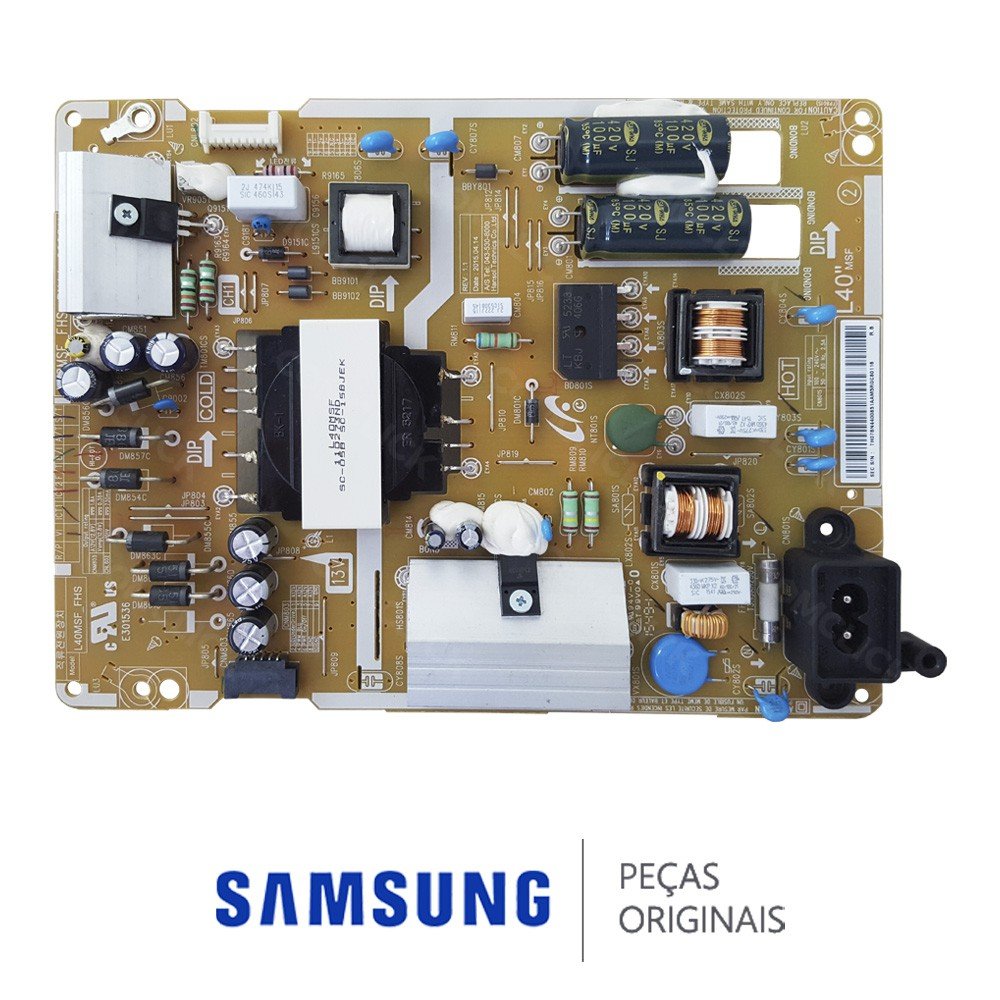 Placa Fonte BN44-00851A TV Samsung HG40ND460SGXZD, LH40RBHBBBG/ZD, UN40J5200AGXZD