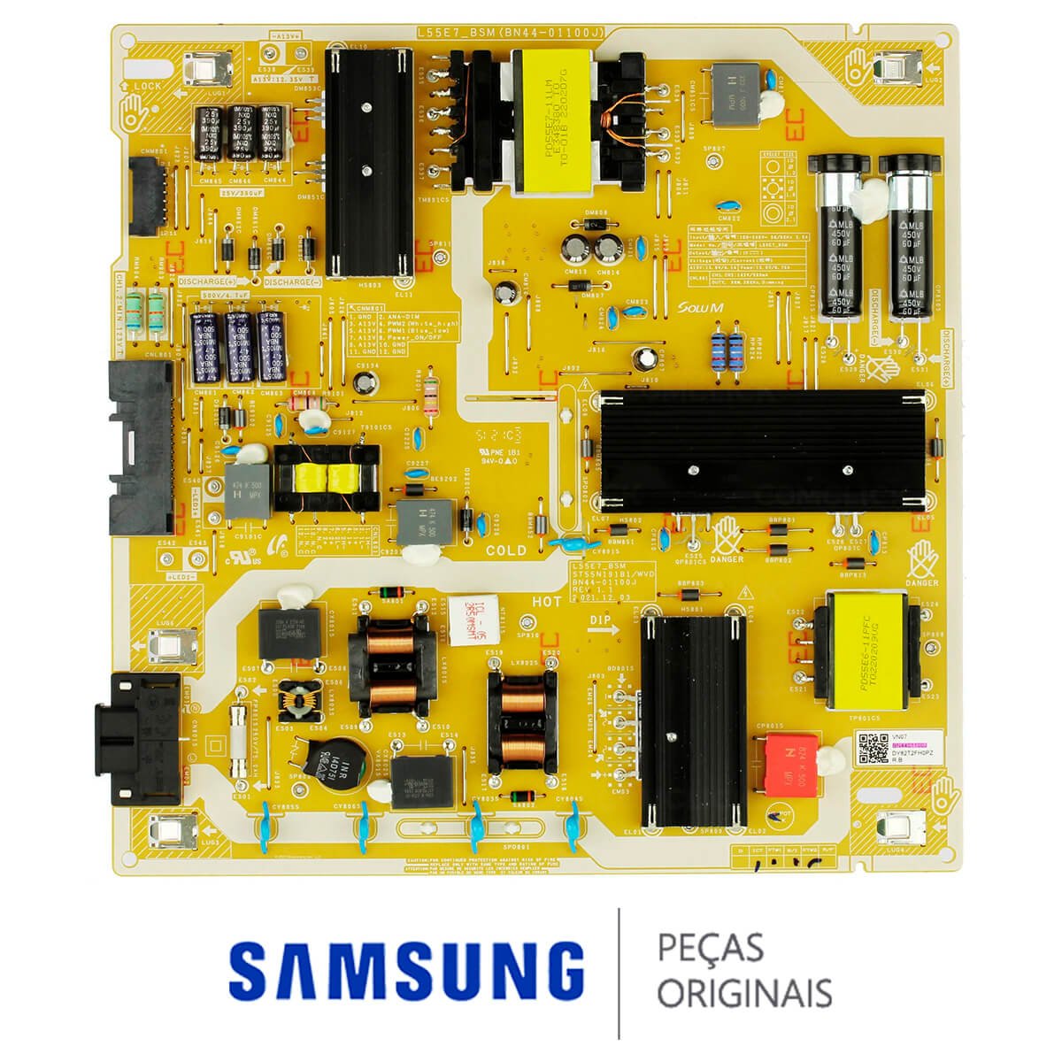 Placa Fonte BN44-01100J L55E7_BSM TV Samsung QN55Q60BAG QN55Q65BAG