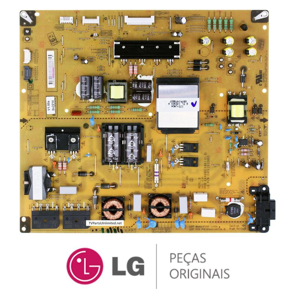Placa Fonte EAY62512801 TV LG 55LM4600, 55LM6200