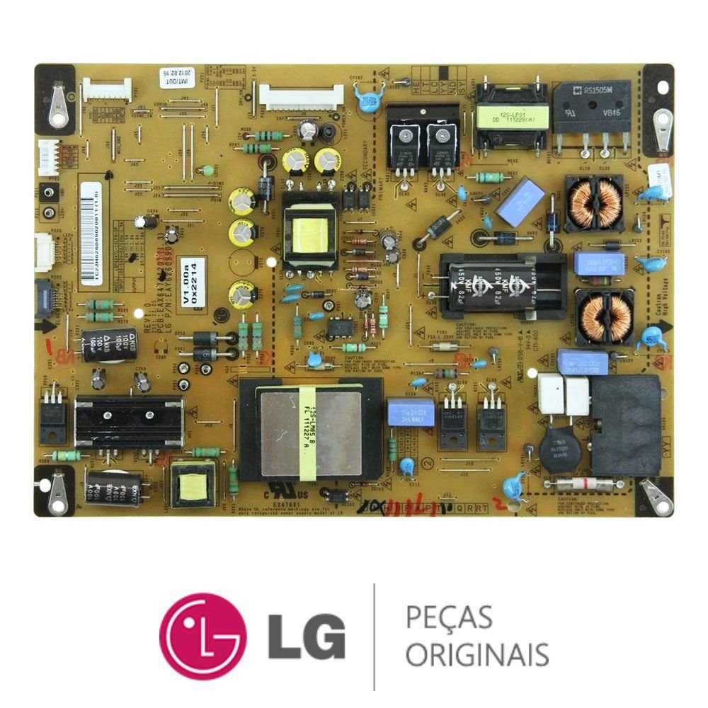 Placa Fonte EAY62608902 TV LG 42LM6400, 42LM6700, 47LM6700