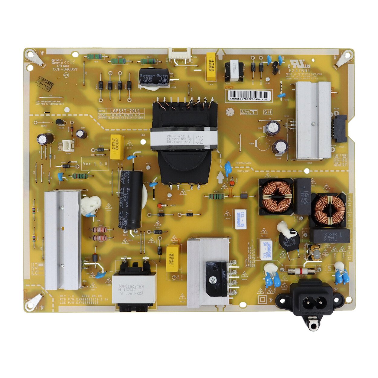 Placa Fonte EBR31566201 TV LG 65UN7310PSC 65UP7550PSF 65NANO79SNA