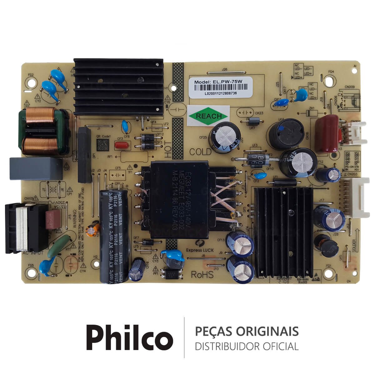 Placa Fonte ELPW-75W 723610 TV Philco BTV50N10N5E PTV50N10N5E