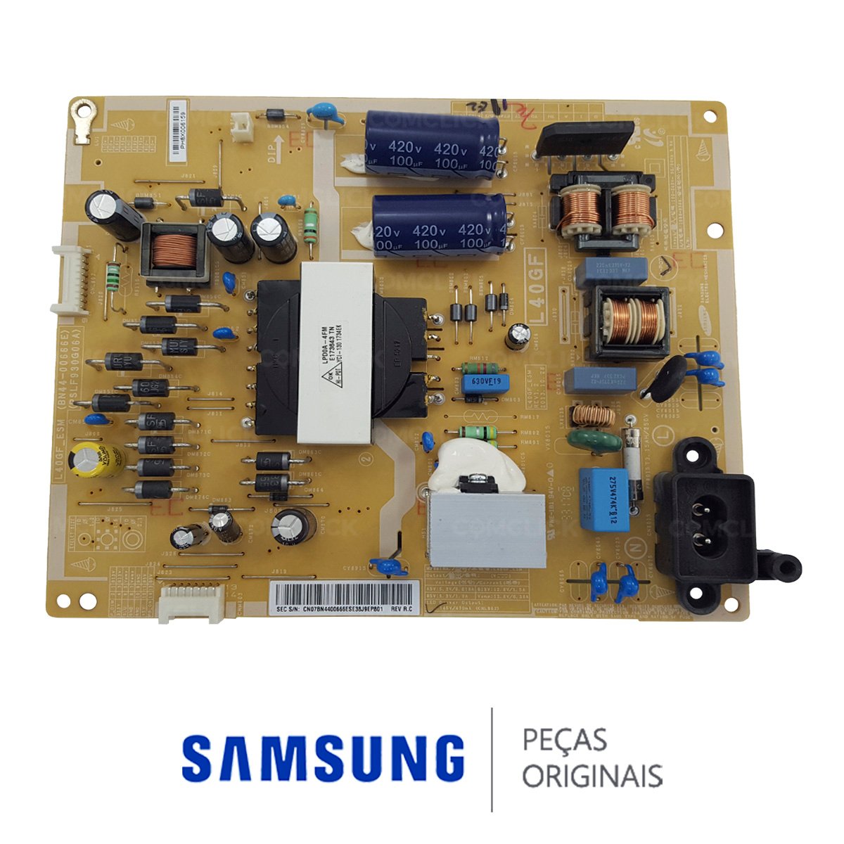 Placa Fonte L40GF_ESM / BN44-00666E / PSLF930G06A TV Samsung HG40NC450HG UN39FH5205G UN40FH5205G