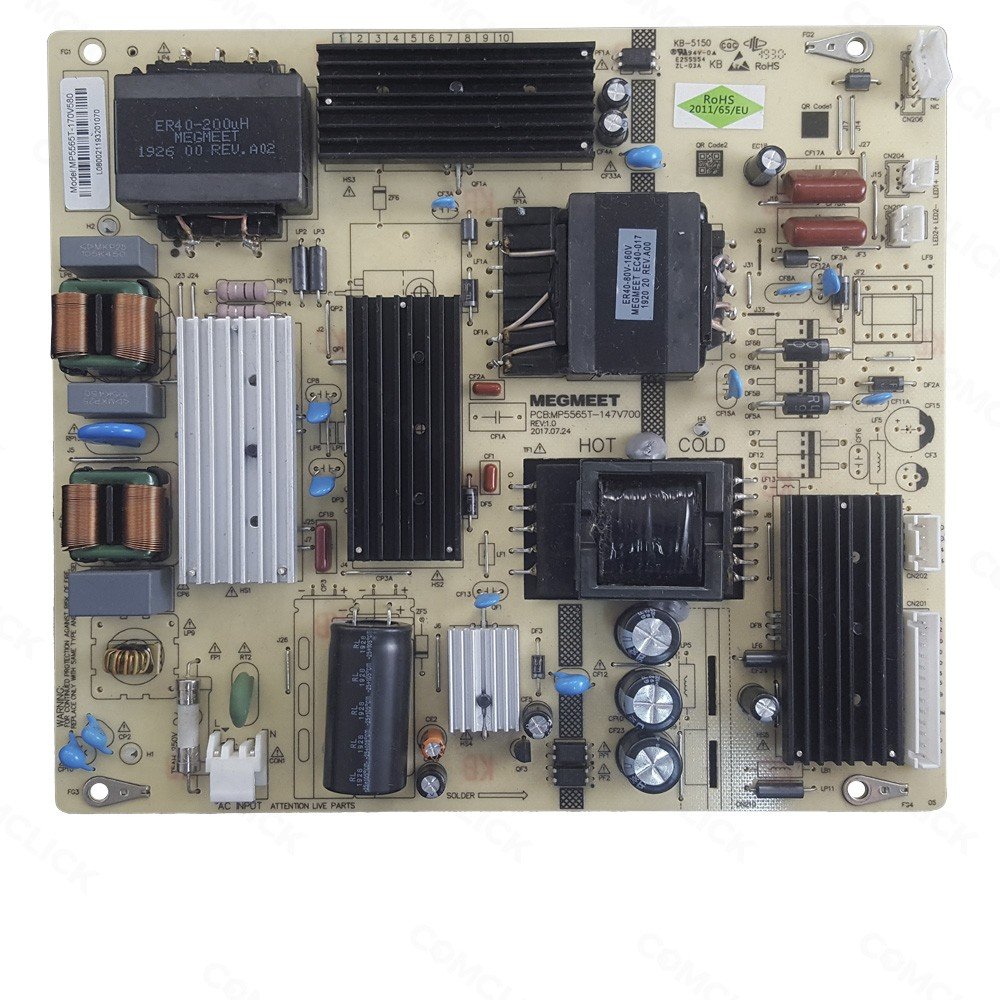 Placa Fonte MP5565T-147V700 TV Haier HR58U3SDK1