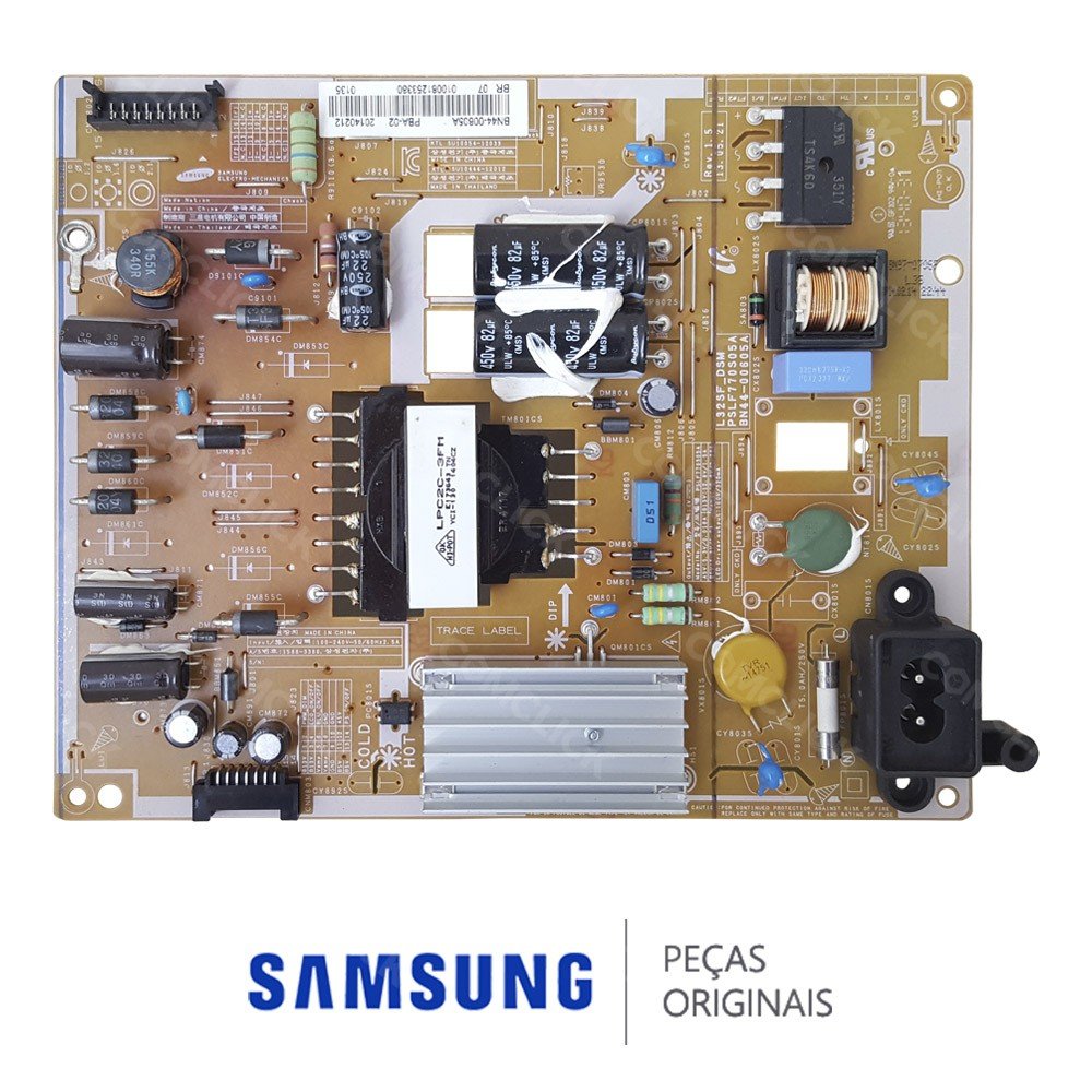 Placa Fonte PSLF770S05 BN44-00605A TV Samsung UN32F5200AGXZD, UN32F5500AGXZD (Seminova)