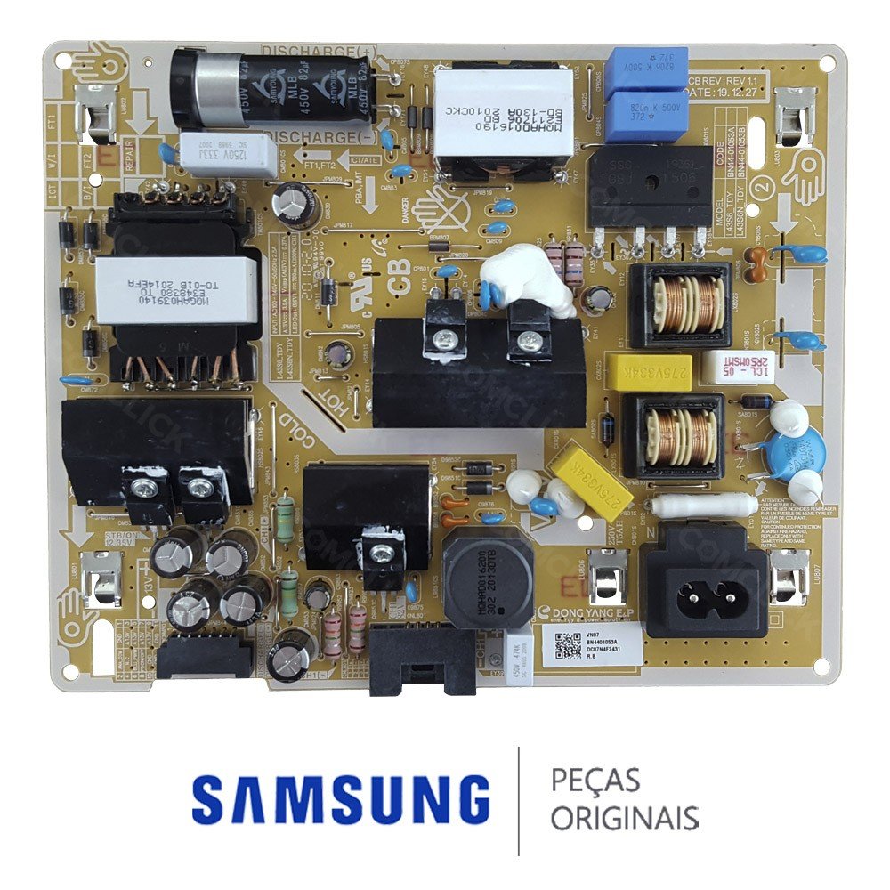 Placa Fonte TV Samsung UN43TU7000GXZD UN43TU7020GXZD