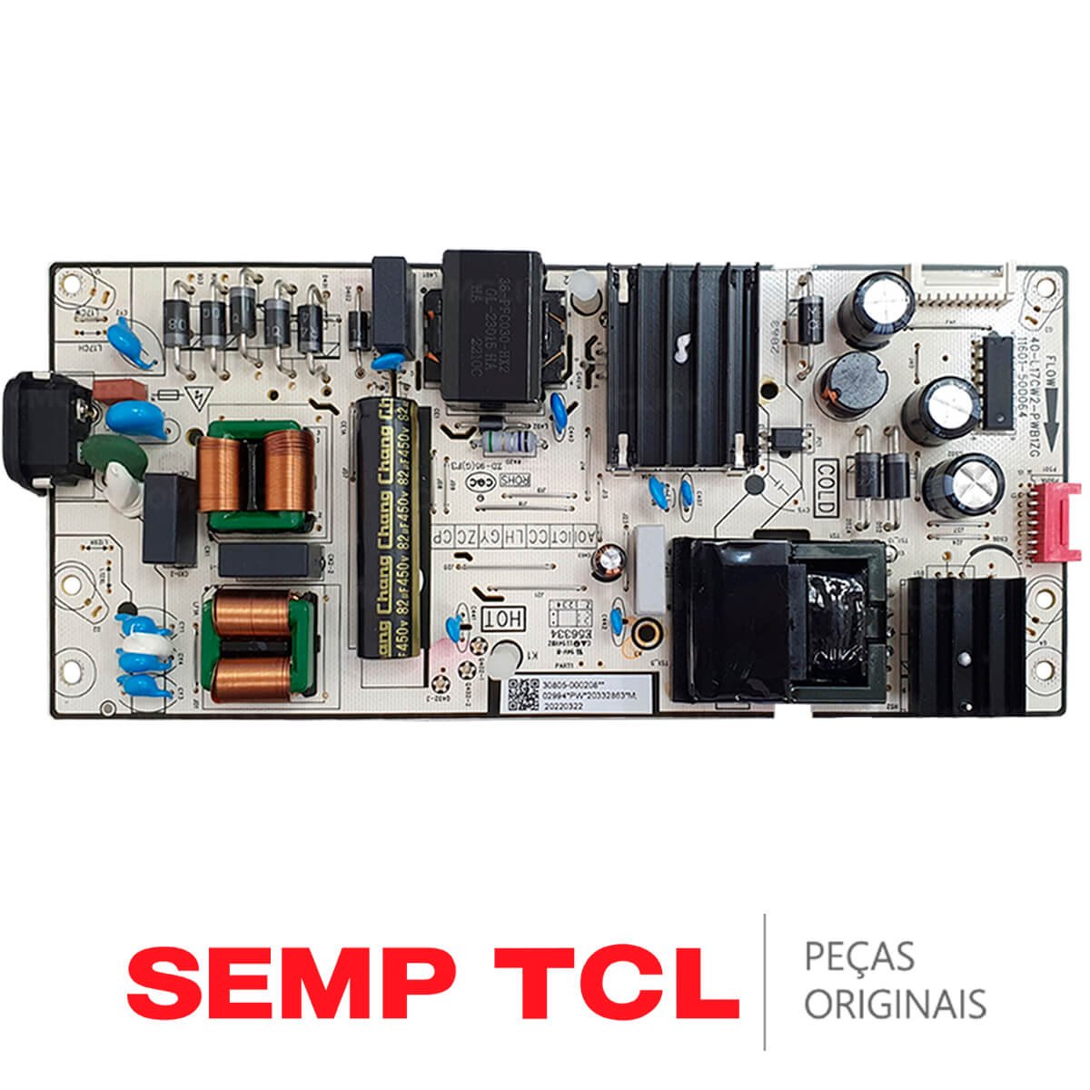 Placa Fonte TV TCL 40-L17CW2-PWCB1ZG 65P735