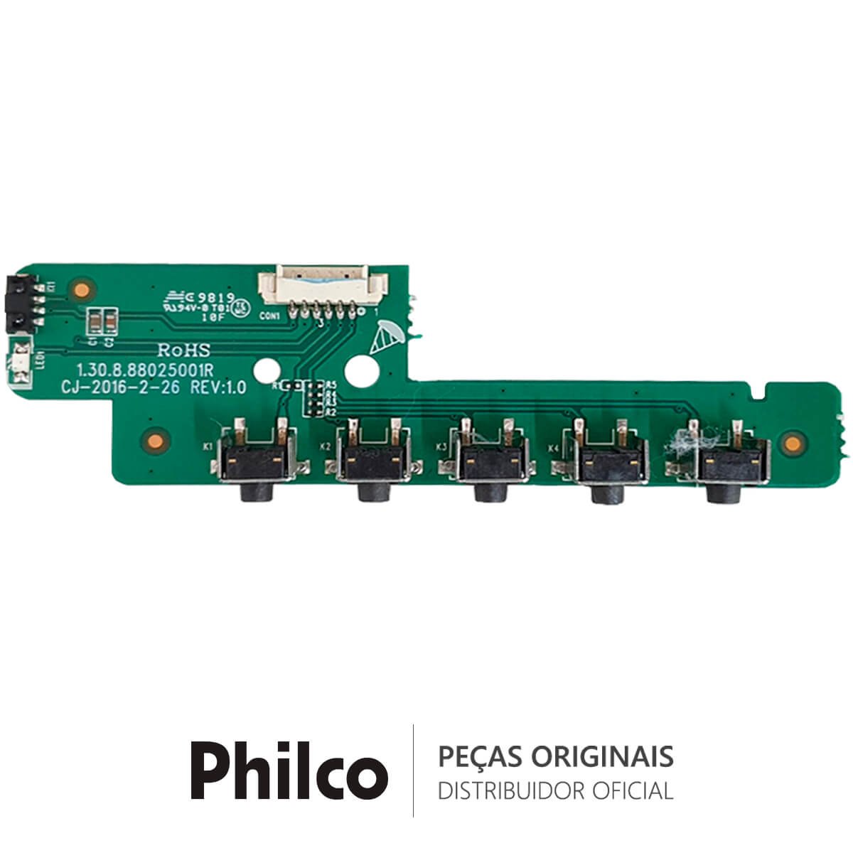 Placa Função / Sensor IR TV Philco 1.30.8.88025001R PH32B51DG PH32B51DSGW