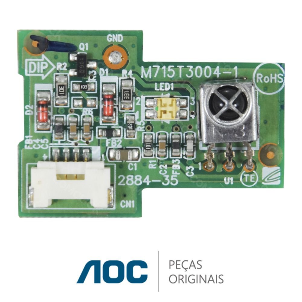Placa IR / Receptora do Controle Remoto para TV AOC D42H831, D47H831, D32W831, L32W831
