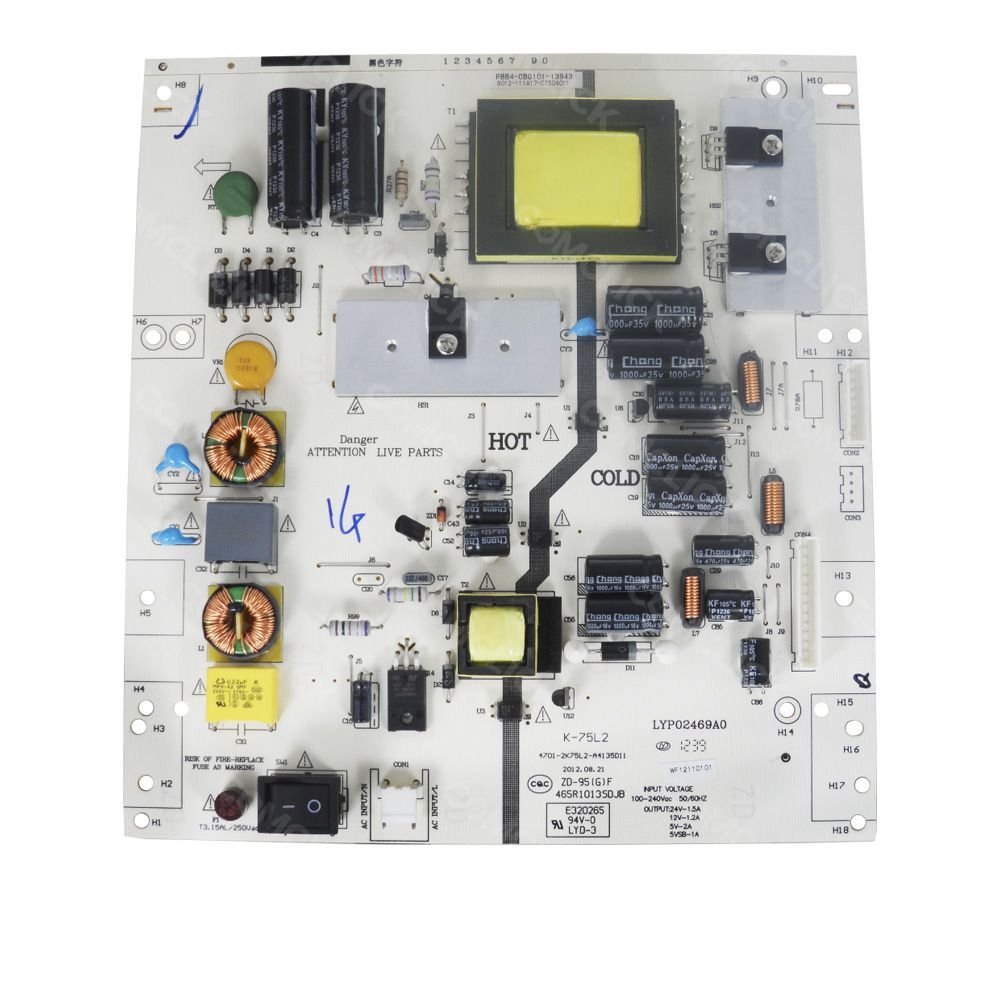Placa PCI Fonte K-75L2 para TV HBuster HBTV-32L06HD
