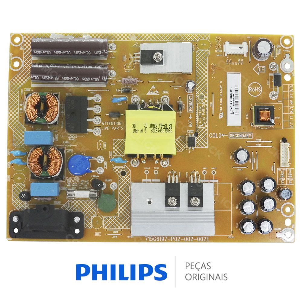Placa PCI Fonte para TV Philips 32PFG5509/78, 32PHG5509/78