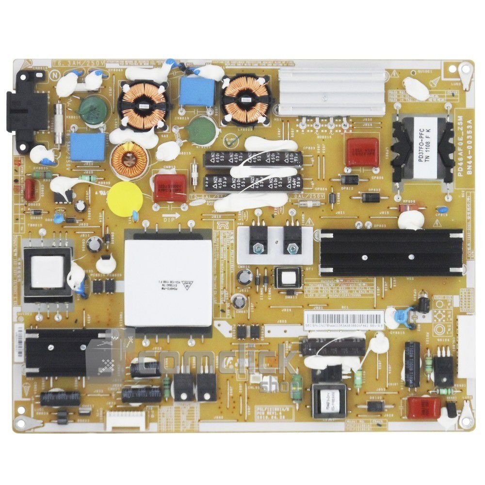 Placa PCI Fonte PD46AF0E_ZSM, PD46AF0E_ZWP para TV Samsung UN40C5000QM, UN46C5000QM