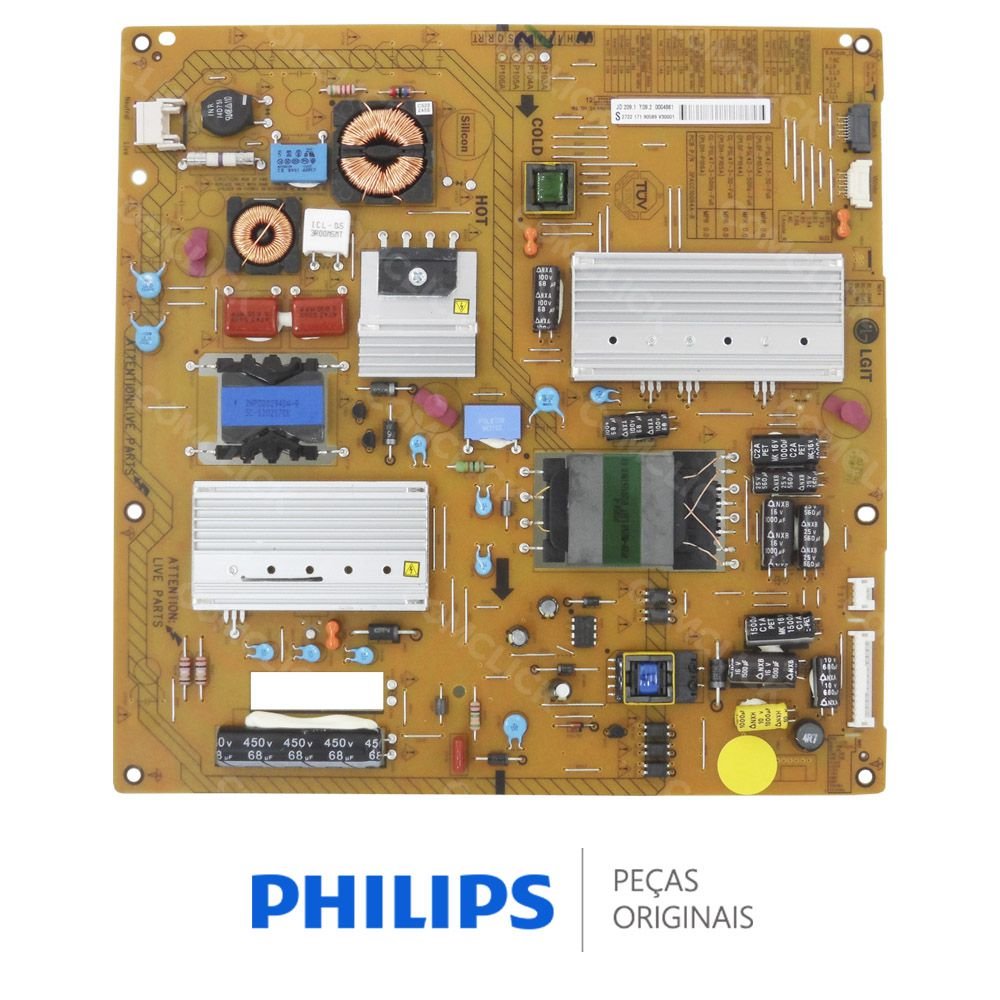 Placa PCI Fonte PLDF-P103A para TV Philips 42PFL7007G/78