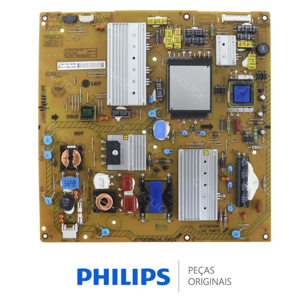Placa PCI Fonte PLDH-P110A para TV Philips 47PFL4007G/78