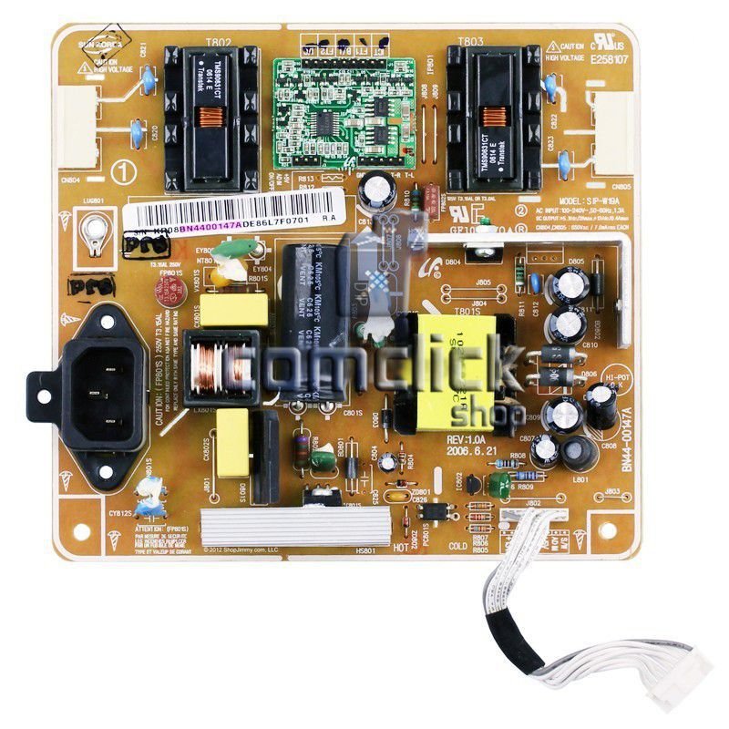Placa PCI Fonte SIP-W19A para TV Samsung LN19R81BX, LN19A330J1, LN19R81W