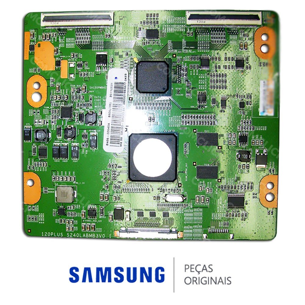 Placa PCI T-CON 120PLUS_S240LABMB3V0.1 para TV Samsung LH55MEPLGA/ZA (ME55A), UN55D6000SG, UN55D6400UG, UN55D6500VG, UN55D6900WG