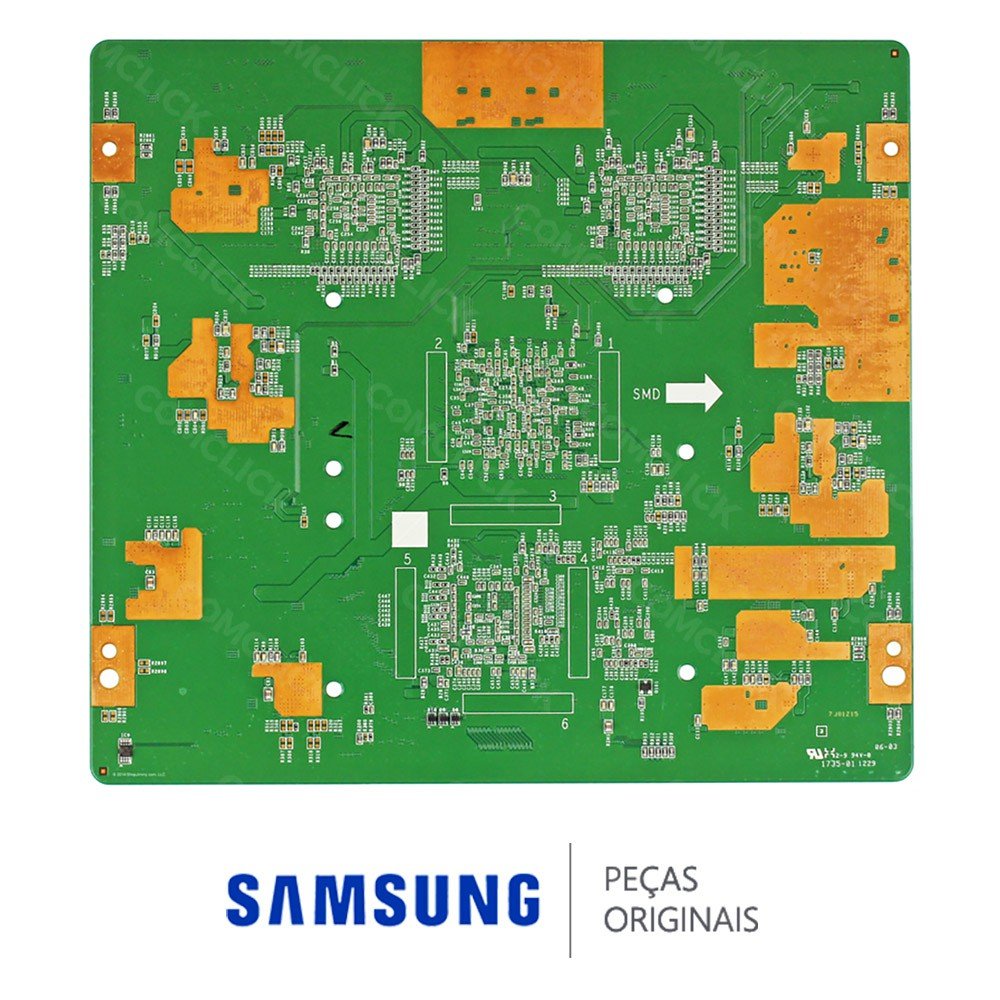 Placa PCI T-CON 75_TT_S240LABMB3V0.6 para TV Samsung UN75ES9000GXZD