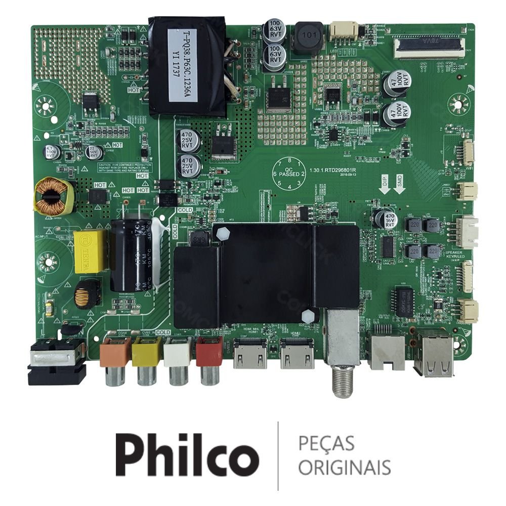 Placa Principal 1.30.1.RTD296801R TV Philco PTV39N92DSGWA