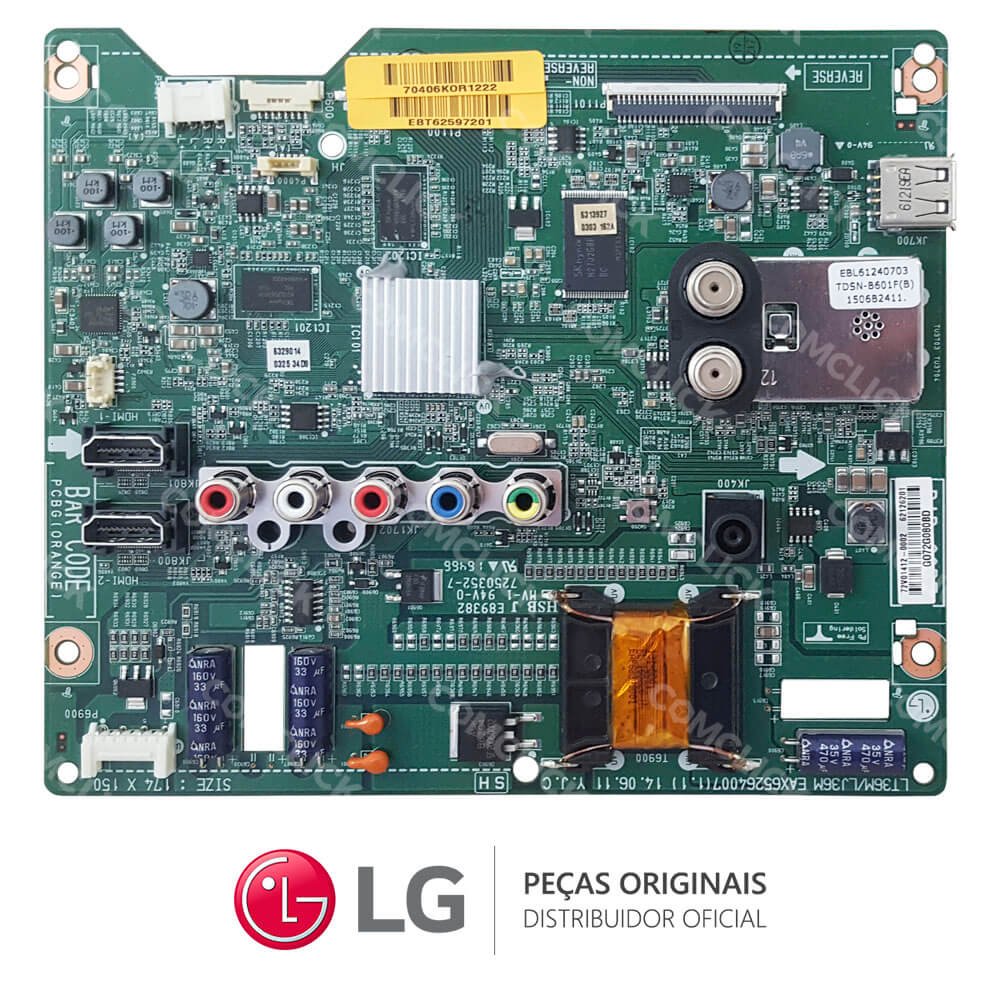 Placa Principal EAX65264007 / EBT62597201 / EBU62126211 TV LG 32LN546B