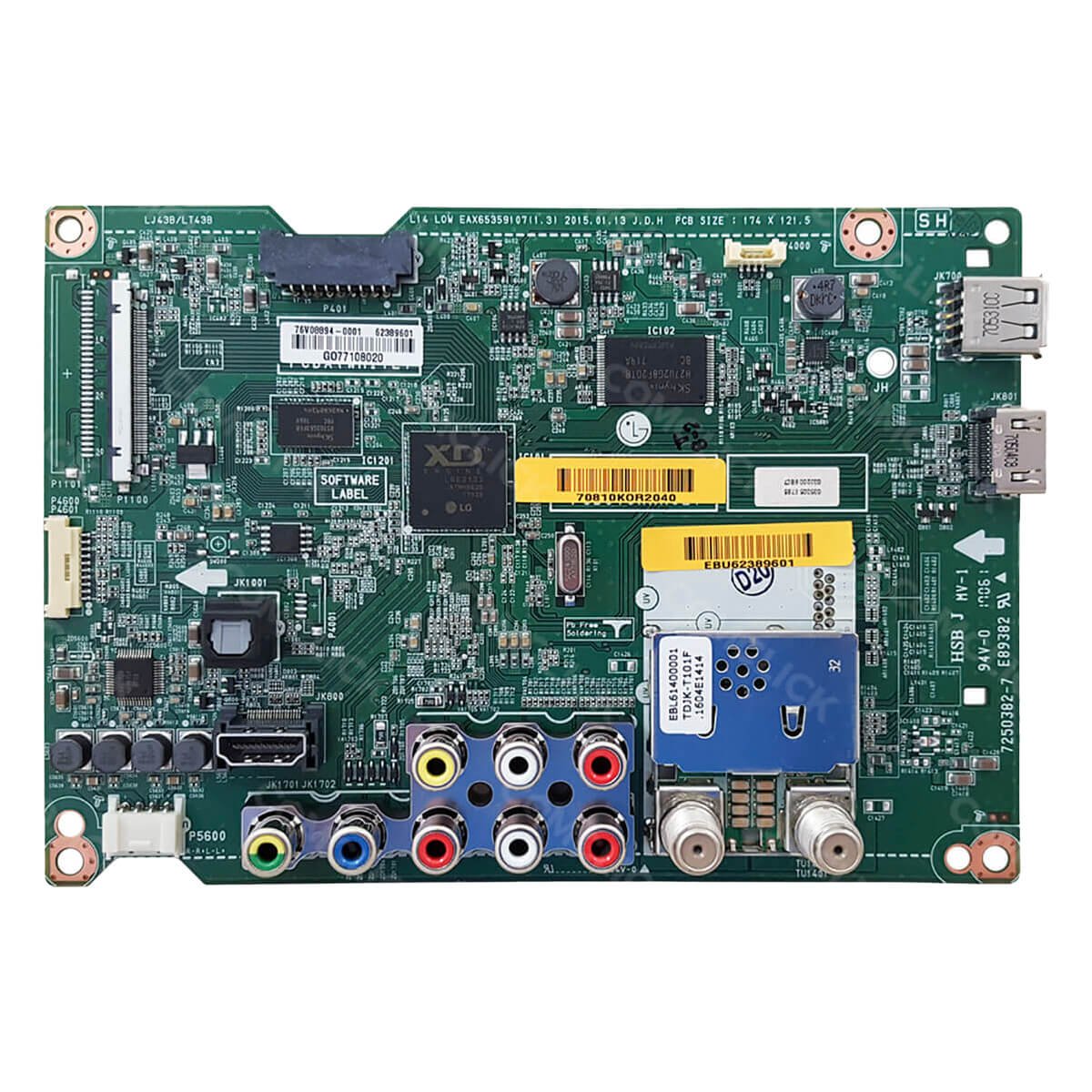 Placa Principal EAX65359107 / EBU62389601 para TV LG 42LB6200, 49LB6200, 55LB6200