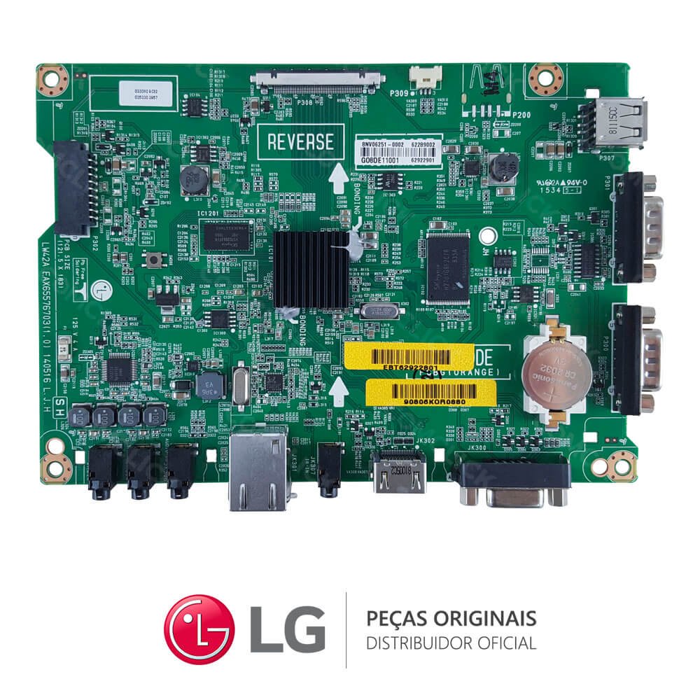 Placa Principal EAX65576703 / EBT62922801 / EBT62922905 TV LG 42LS33A 47LS33A