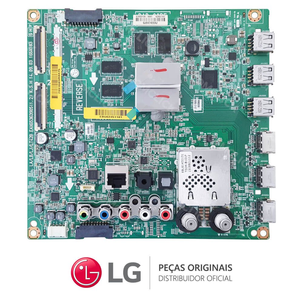 Placa Principal EBU62451101 / EBU62808025 / EAX65363905 TV LG 55LB6500, 50LB6500