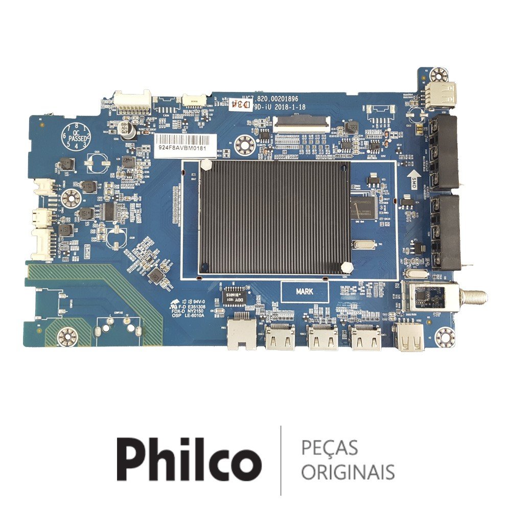 Placa Principal JUC7.820.00201896 TV Philco PTV55F61SNC PTV55F61SNT Philco