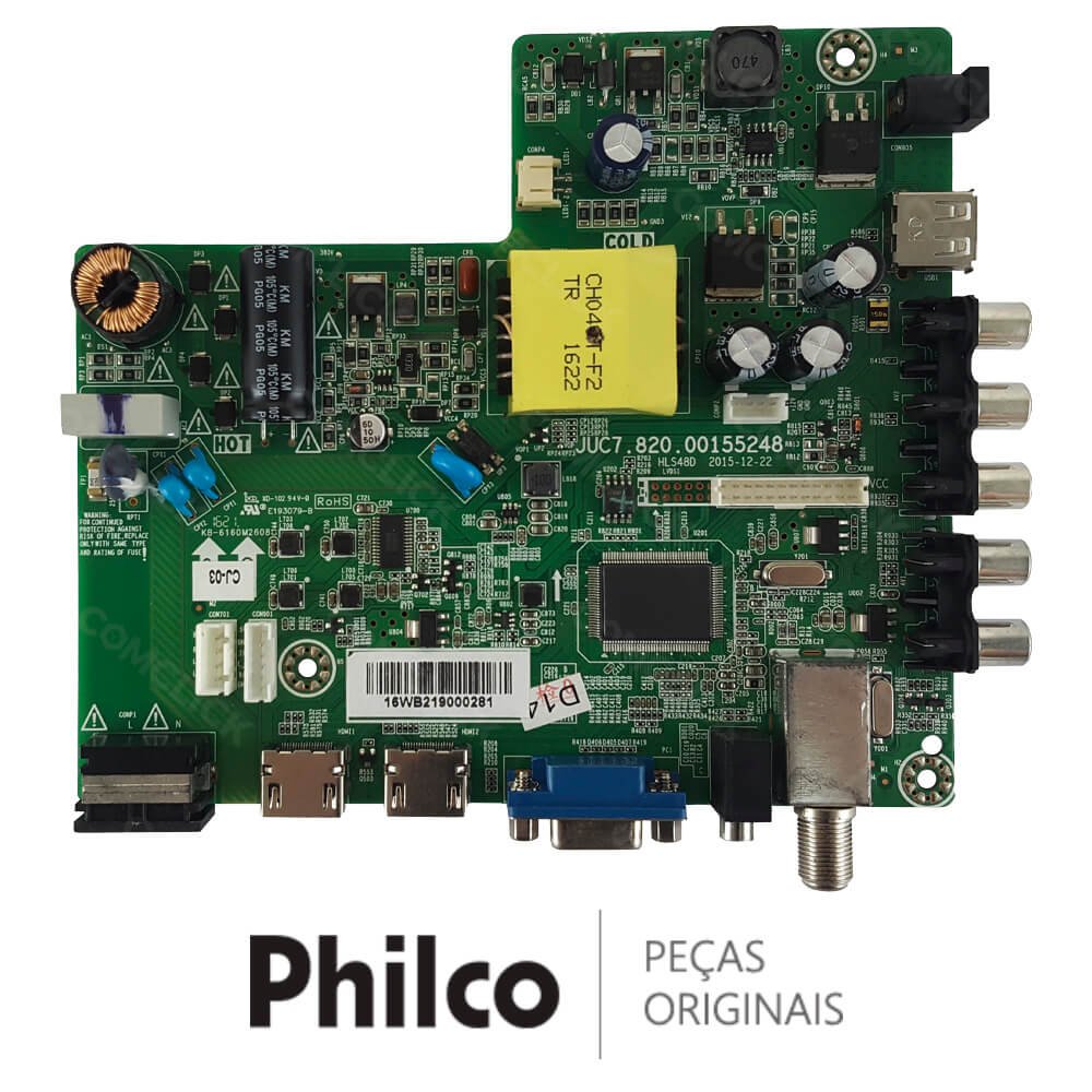Placa Principal JUC.820.00155248 TV Philco PH20U21D PH20U21DB PH20U21DR