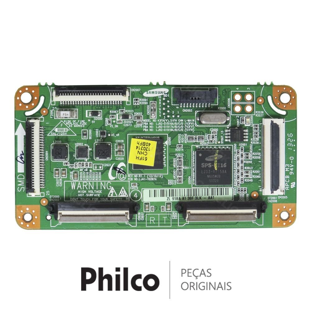 Placa T-CON 43FH(V).51FH para TV Philco PH51A36PSG, PH51C21PSG